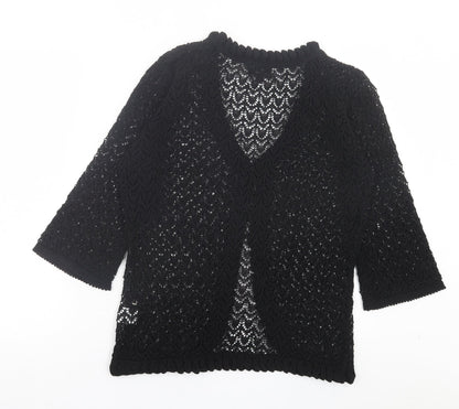 Womens UK Size S Casamia Black Cardigan Jumper