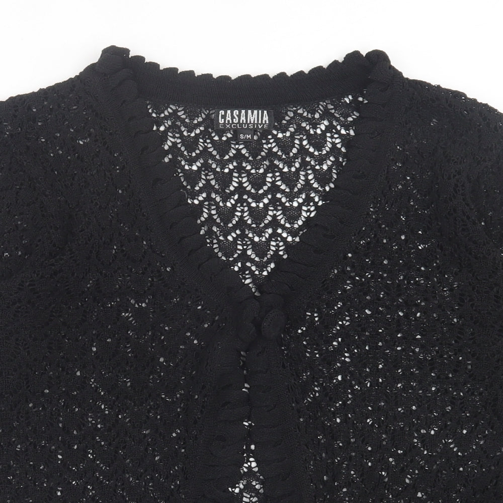 Womens UK Size S Casamia Black Cardigan Jumper