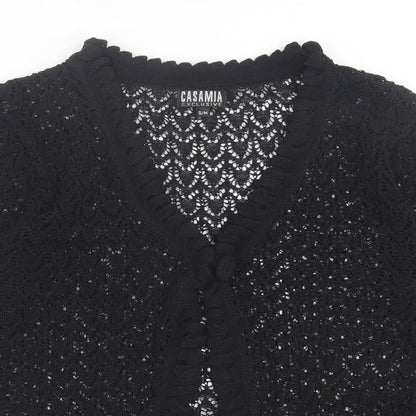 Womens UK Size S Casamia Black Cardigan Jumper