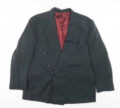 Mens UK Size 44 River Island Regular Green Suit Jacket