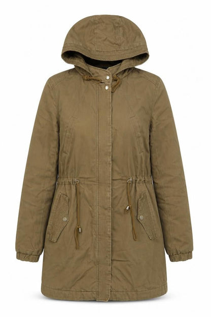 Womens UK Size 8 H&M Brown Parka Coat