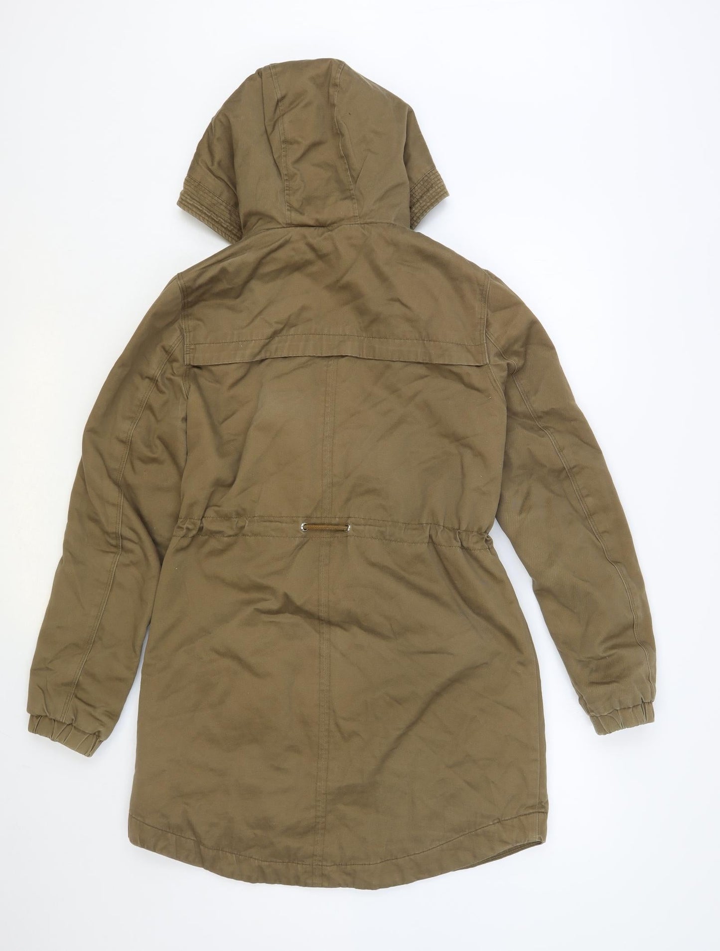 Womens UK Size 8 H&M Brown Parka Coat