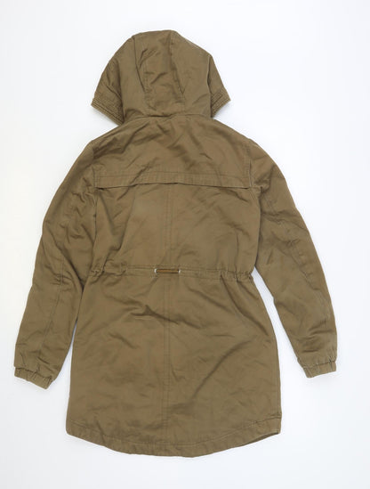 Womens UK Size 8 H&M Brown Parka Coat