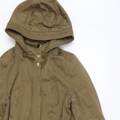 Womens UK Size 8 H&M Brown Parka Coat