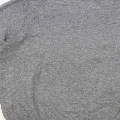 Primark Womens Grey Crew Neck Polyester Pullover Jumper Size 12
