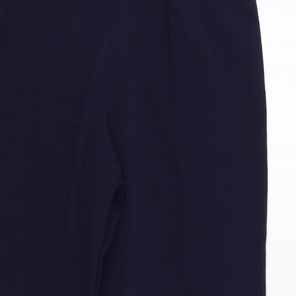 Autonomy Womens Blue Polyester Trousers Size 14 L26 in Regular