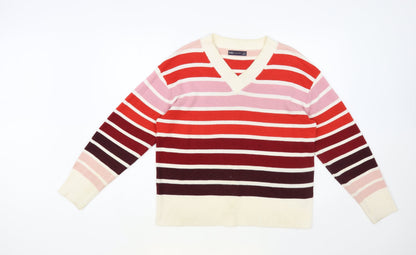 Womens UK Size 14 Marks and Spencer Red Pullover Jumper