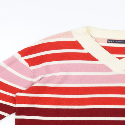Womens UK Size 14 Marks and Spencer Red Pullover Jumper