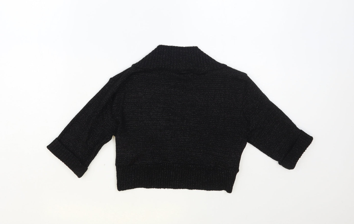 Womens UK Size 14 Quiz Black Shrug Jumper
