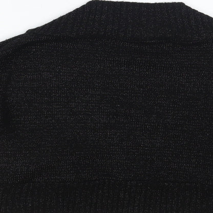 Womens UK Size 14 Quiz Black Shrug Jumper