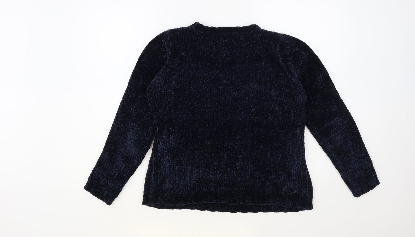 Womens UK Size S Only Blue Pullover Jumper
