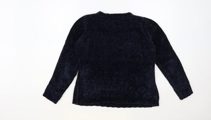 Womens UK Size S Only Blue Pullover Jumper