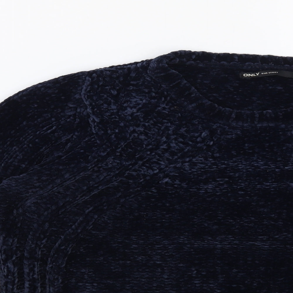 Womens UK Size S Only Blue Pullover Jumper
