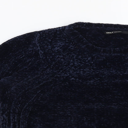 Womens UK Size S Only Blue Pullover Jumper