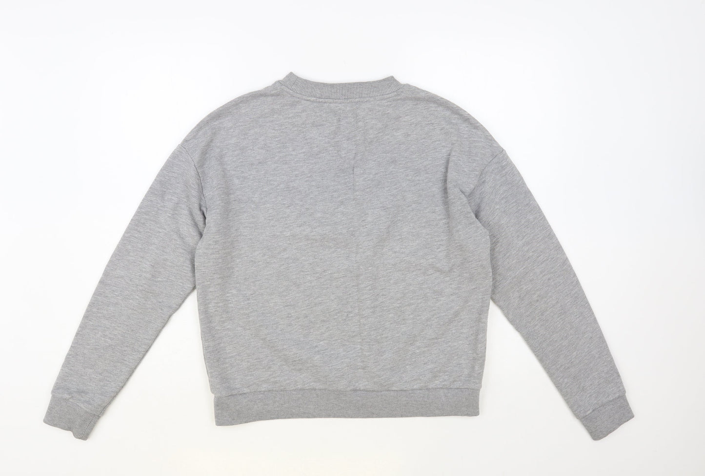 Very Womens Grey Cotton Pullover Sweatshirt Size 10 Pullover