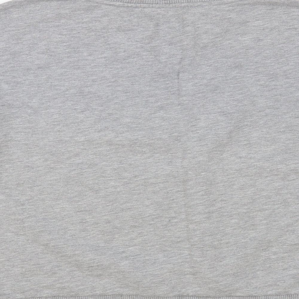 Very Womens Grey Cotton Pullover Sweatshirt Size 10 Pullover