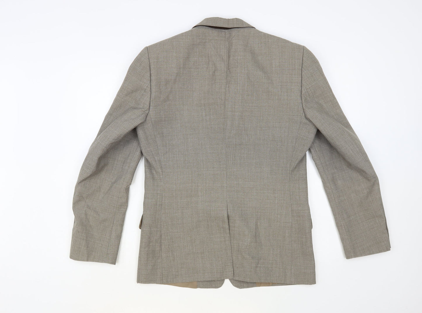 Mens UK Size 38 Trevira Regular Grey Suit Jacket