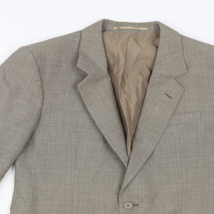 Mens UK Size 38 Trevira Regular Grey Suit Jacket