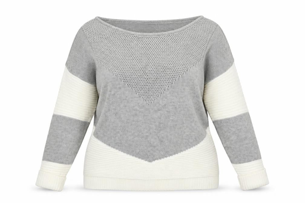Creationz Womens Grey Boat Neck Cotton Cardigan Jumper Size 16