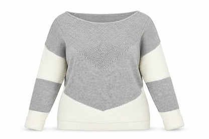 Creationz Womens Grey Boat Neck Cotton Cardigan Jumper Size 16
