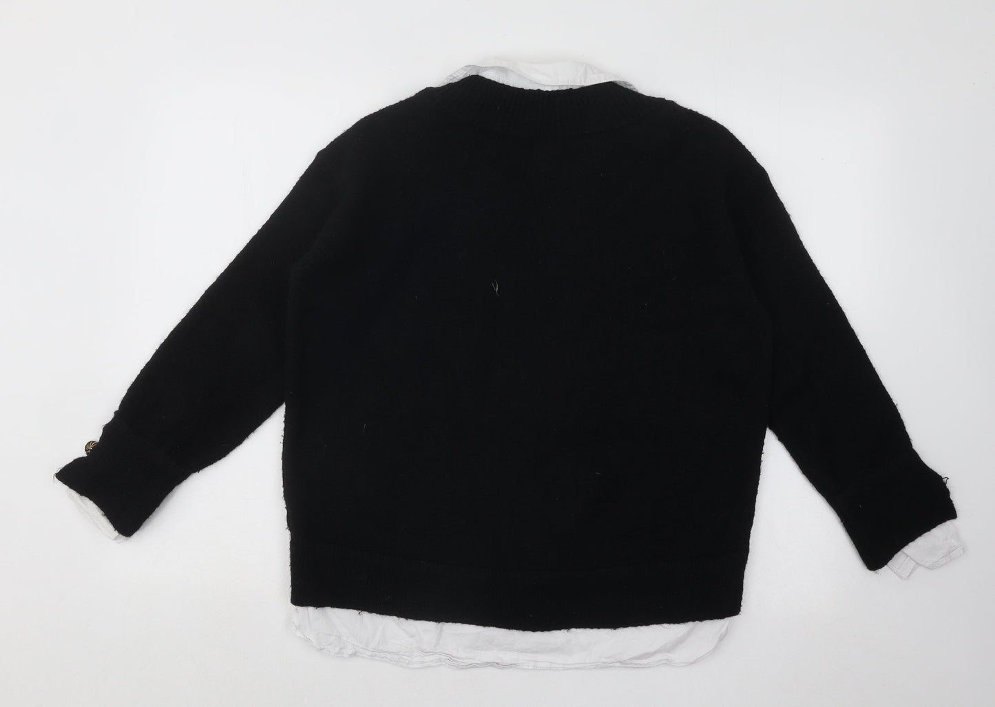 Womens UK Size XS River Island Black Pullover Jumper