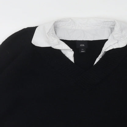 Womens UK Size XS River Island Black Pullover Jumper