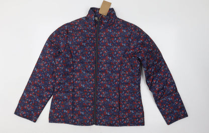 Womens UK Size S Anne De Lancay Blue Puffer Jacket