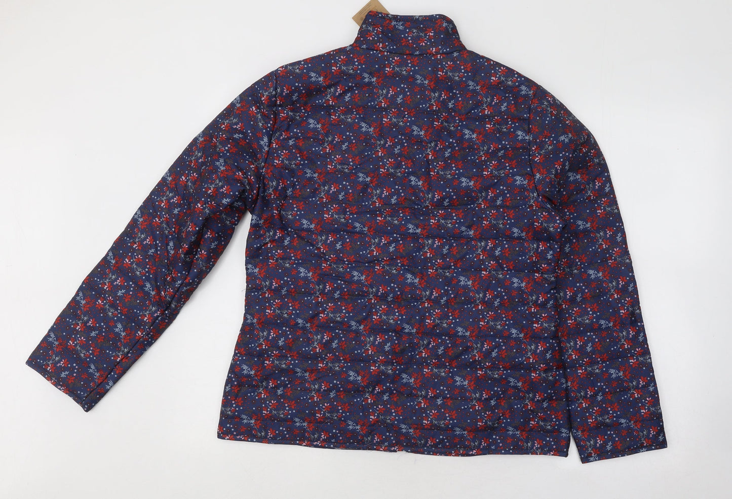 Womens UK Size S Anne De Lancay Blue Puffer Jacket