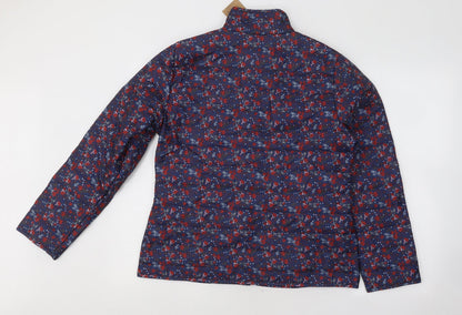 Womens UK Size S Anne De Lancay Blue Puffer Jacket