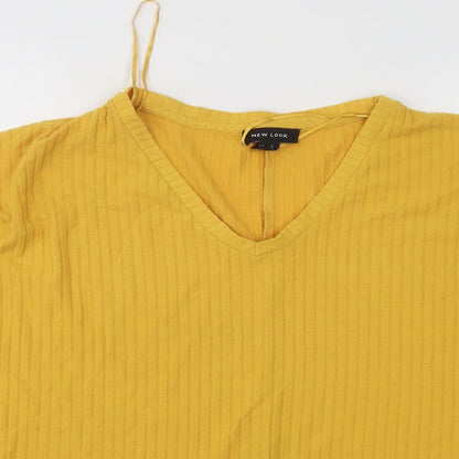 Womens UK Size 10 New Look Yellow Pullover Jumper