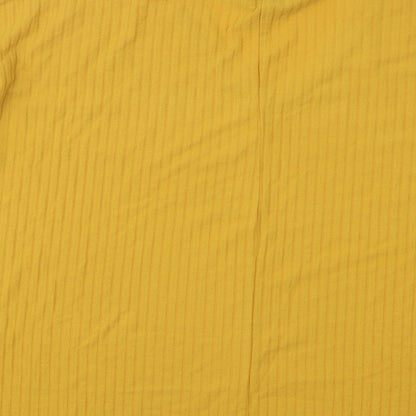 Womens UK Size 10 New Look Yellow Pullover Jumper