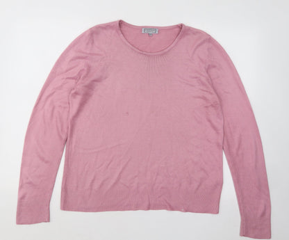 Womens UK Size 14 Debenhams Pink Pullover Jumper