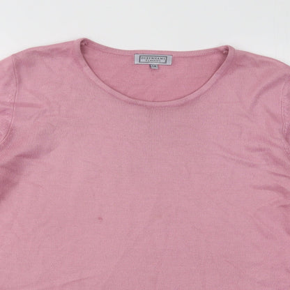 Womens UK Size 14 Debenhams Pink Pullover Jumper