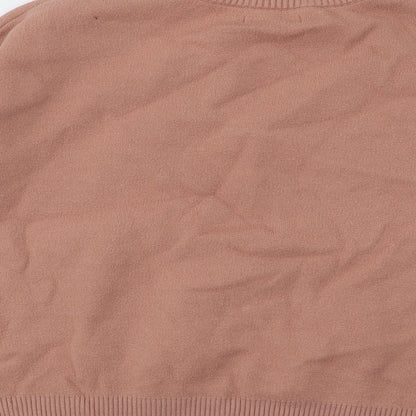 Primark Womens Orange Mock Neck Polyester Pullover Jumper Size 10