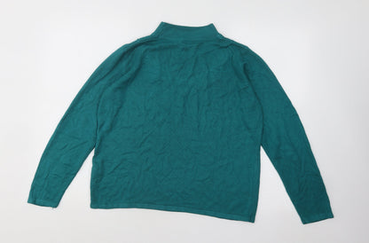Womens UK Size M Bonmarché Green Pullover Jumper