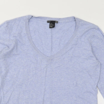 Womens UK Size M H&M Blue Pullover Jumper