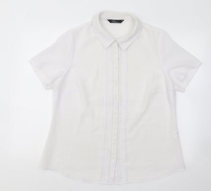 Womens UK Size 18 Bonmarché White Basic Polo