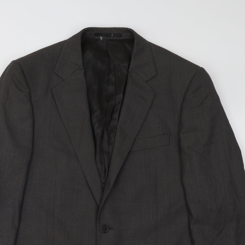 Mens UK Size 40 Marks and Spencer Regular Brown Suit Jacket
