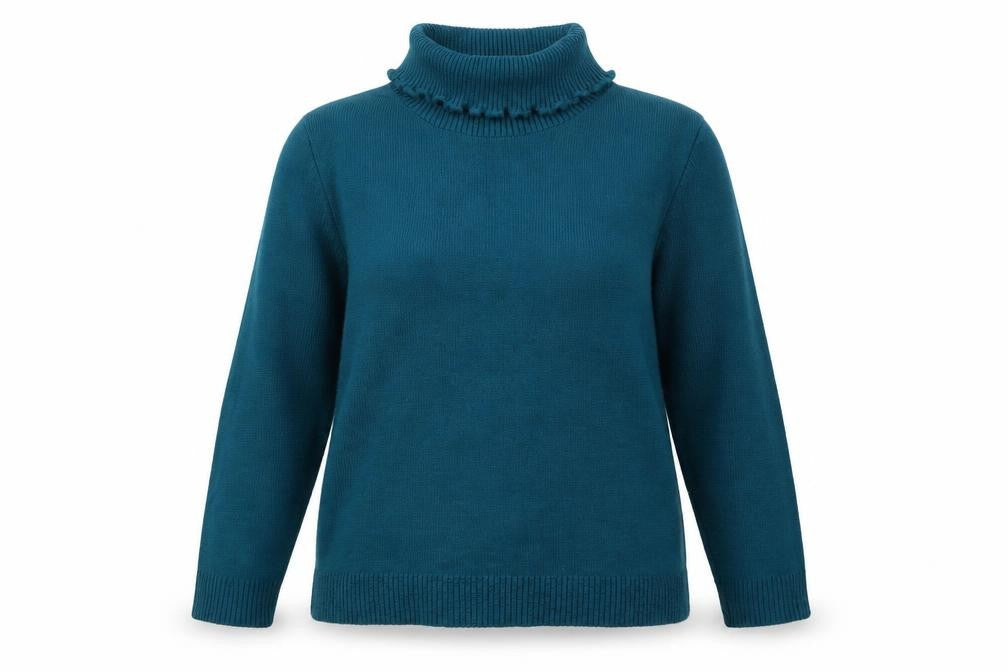Womens UK Size M Mia Moda Blue Pullover Jumper