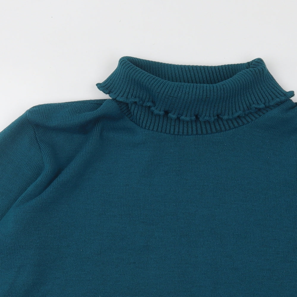 Womens UK Size M Mia Moda Blue Pullover Jumper