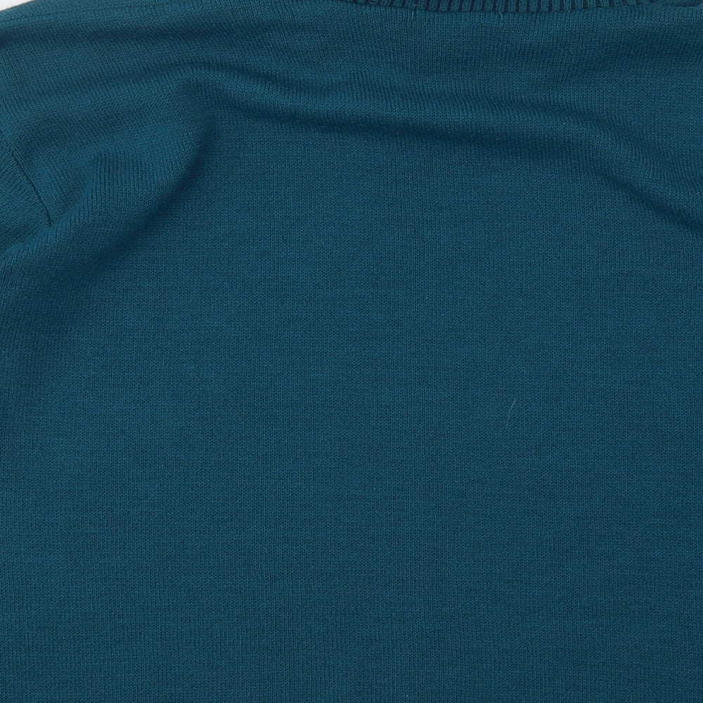 Womens UK Size M Mia Moda Blue Pullover Jumper