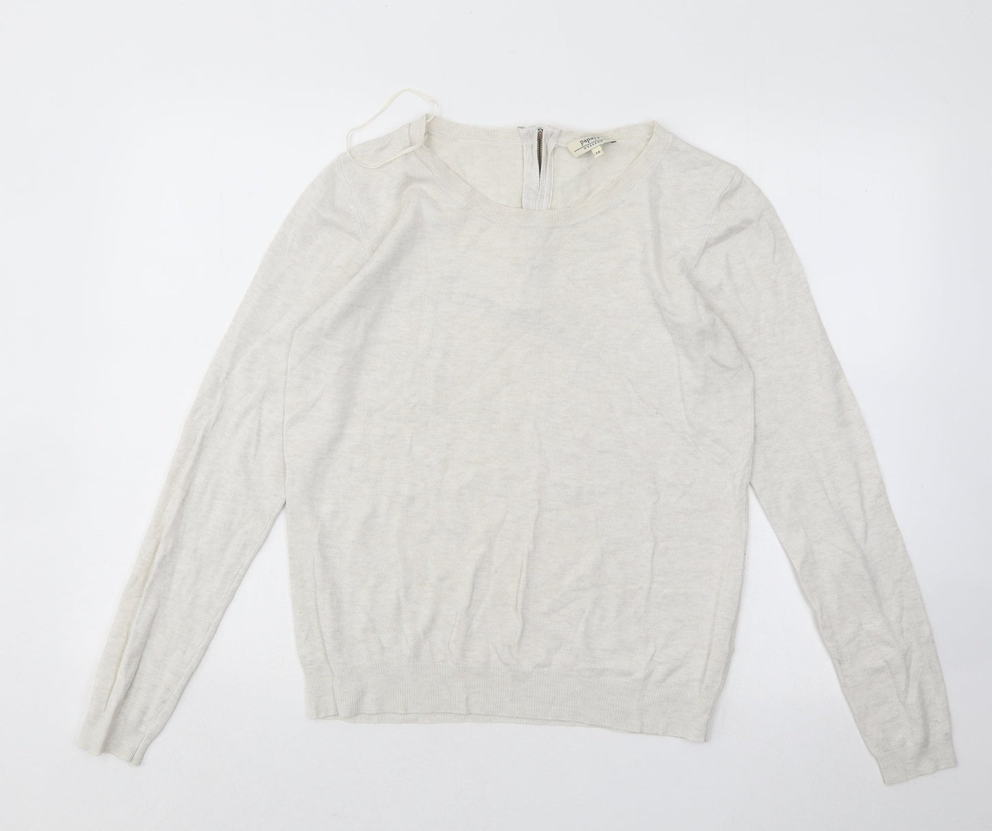 Womens UK Size 14 Papaya Grey Pullover Jumper
