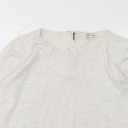 Womens UK Size 14 Papaya Grey Pullover Jumper