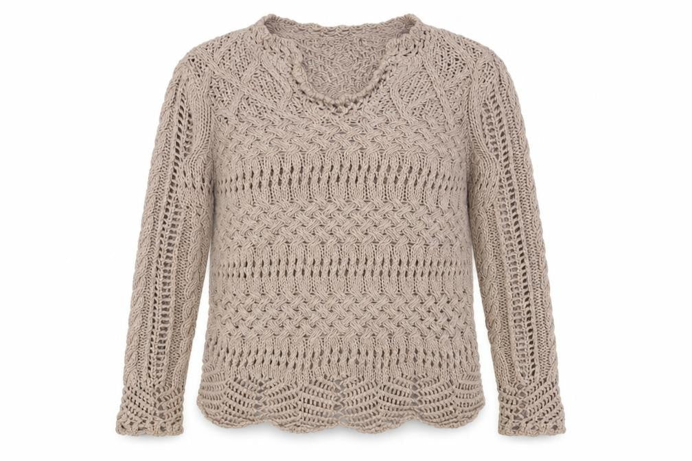 Womens UK Size S Amaryllis Brown Pullover Jumper