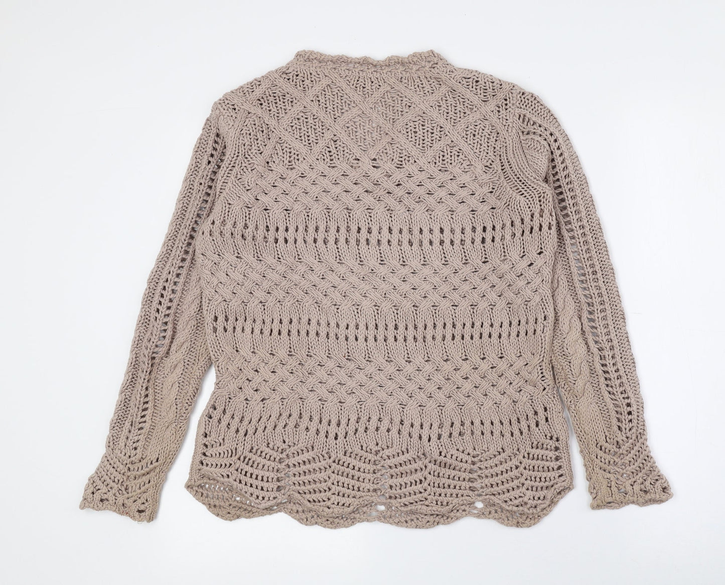 Womens UK Size S Amaryllis Brown Pullover Jumper