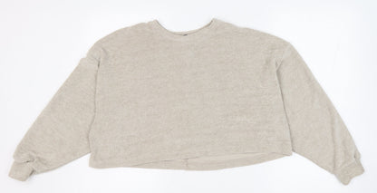 Womens UK Size 10 Nasty Gal Beige Pullover Jumper