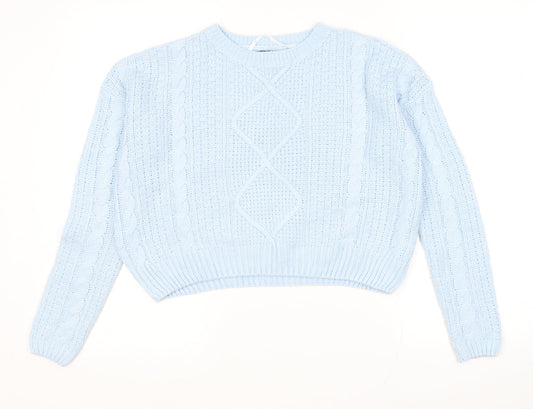 Womens UK Size S Atmosphere Blue Pullover Jumper
