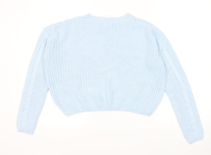 Womens UK Size S Atmosphere Blue Pullover Jumper