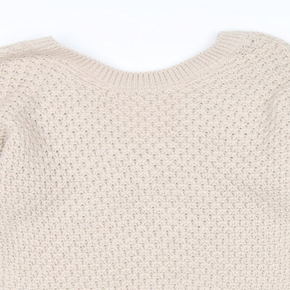 Womens UK Size M Next Beige Pullover Jumper