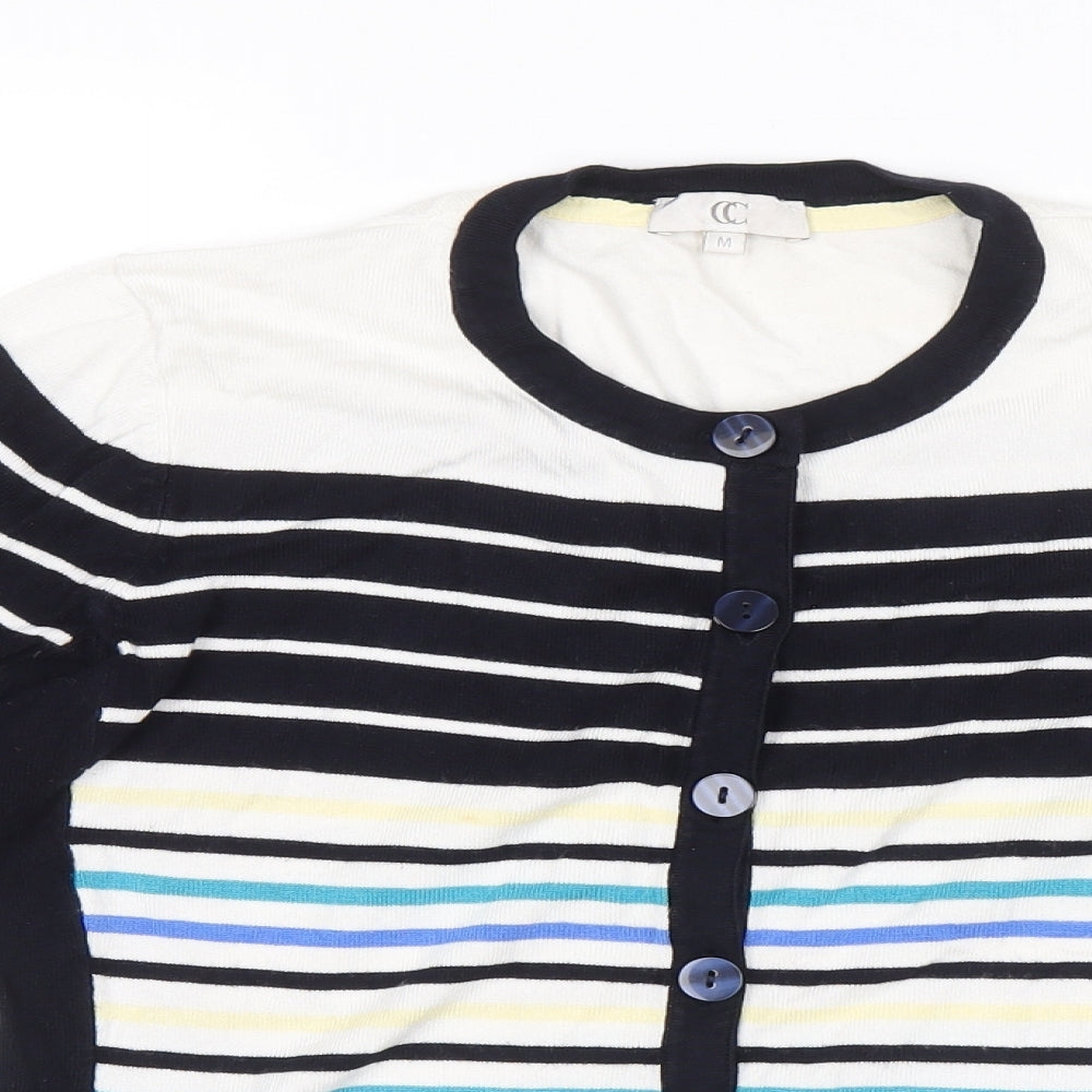 Womens UK Size M CC Multicoloured Cardigan Jumper